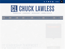 Tablet Screenshot of chucklawless.com